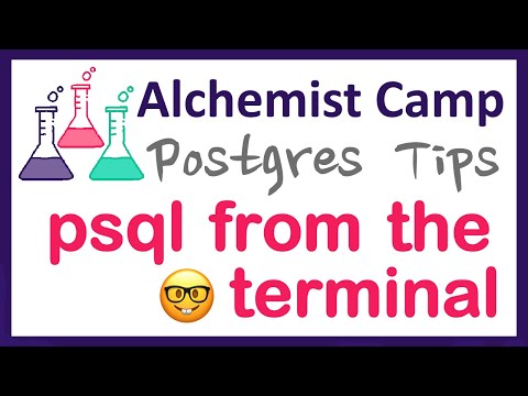 Using Postgres psql
