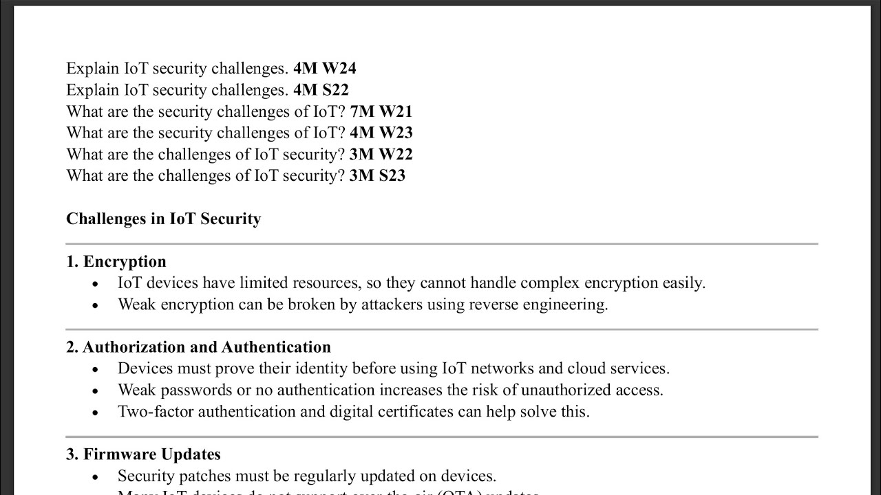 7.2 - Challenges in IoT Security - IoT - YouTube