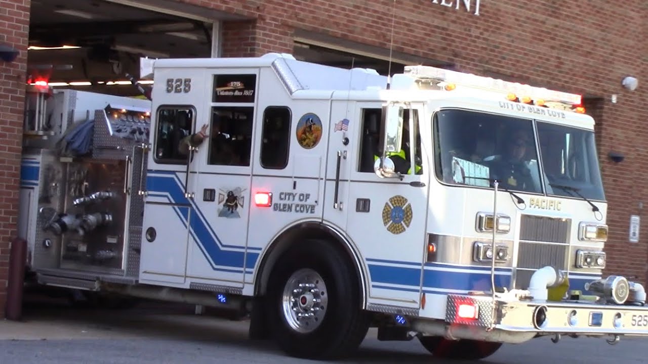 Glen Cove Vol. Fire Department Engine 525 responding YouTube