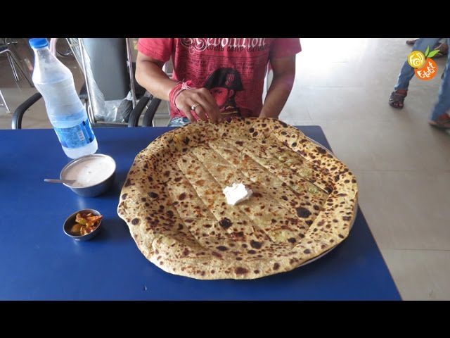 Big Paratha - Popular Indian Breakfast | 2 Feet - 1.25Kg Big Paratha | Food Fatafat