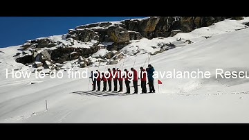 Probing in avalanche