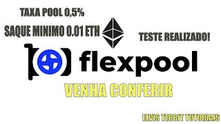 Como Minerar Na Flexpool Beta - Novo Saque 0,01 Eth - Taxa 0,5%