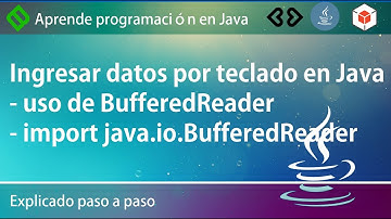 💻 Ingresar datos por teclado en Java - uso de BufferedReader - import java.io.BufferedReader