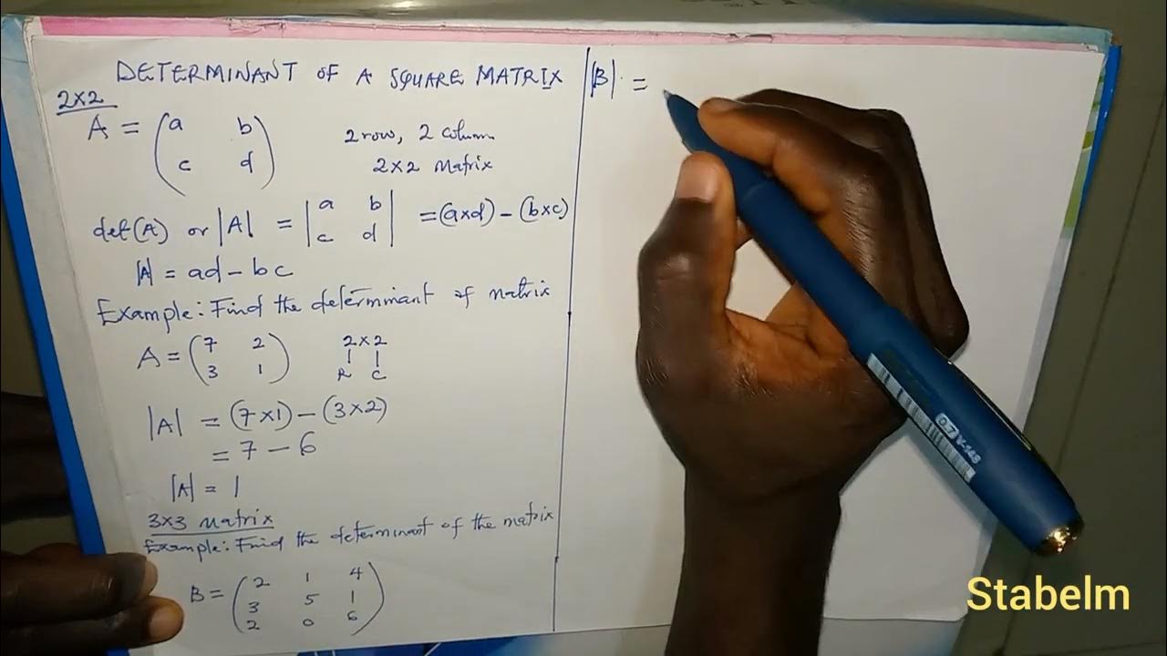 How to Find Determinant of Matrices Step by Step Approach - YouTube