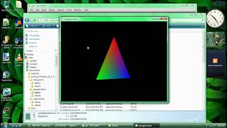 3 working qt examples (analog clock, opengl window and raster window) in qt creator