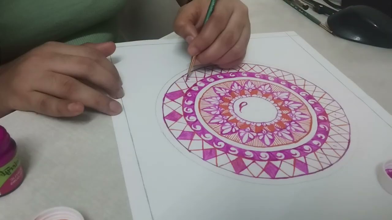 Let's Do A Mandala Art | Mandala Painting | Reshma Abhishek 