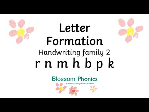 Blossom Phonics: Letter Formation: Letter Family 2 - YouTube