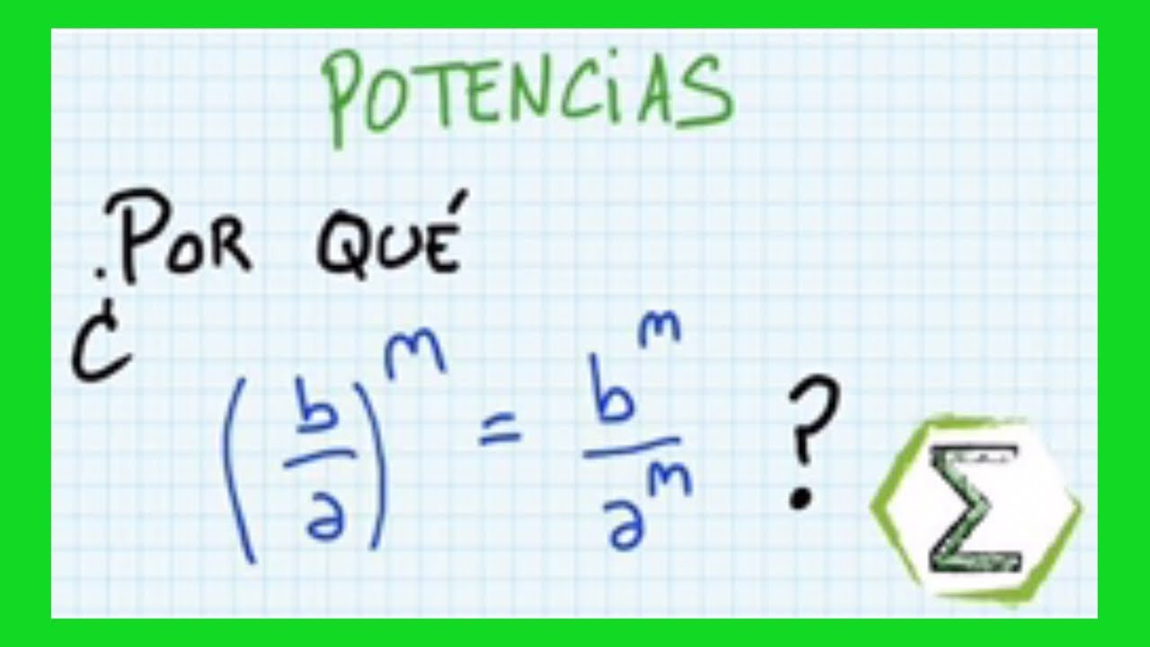 Fracción elevada a una potencia | CURSO de POTENCIACIÓN Clase #6 - YouTube
