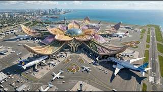 Inside China’s $8 Billion Mega Airport That Looks Like a Giant Flower