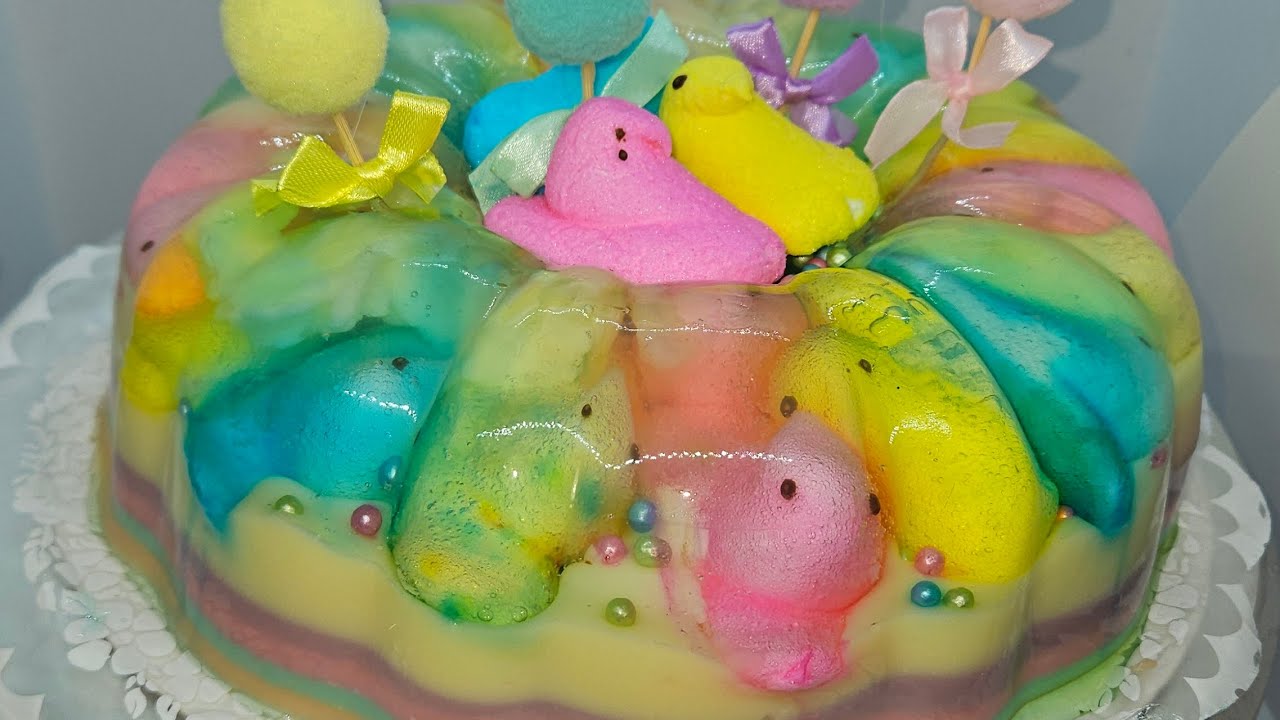 GELATINA ENCAPSULADA DE Peeps Marshmallow