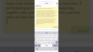 Jot quick thoughts in the Mobile Scratch Pad for Evernote Home