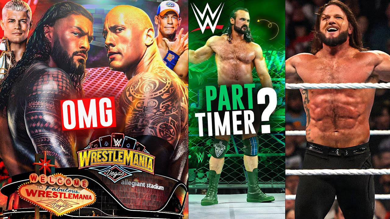 2 MASSIVE MAIN EVENTS Of WrestleMania 41 🤯🔥! HUGE PLANS | Drew McIntyre PART TIMER?, AJ Styles | WWE