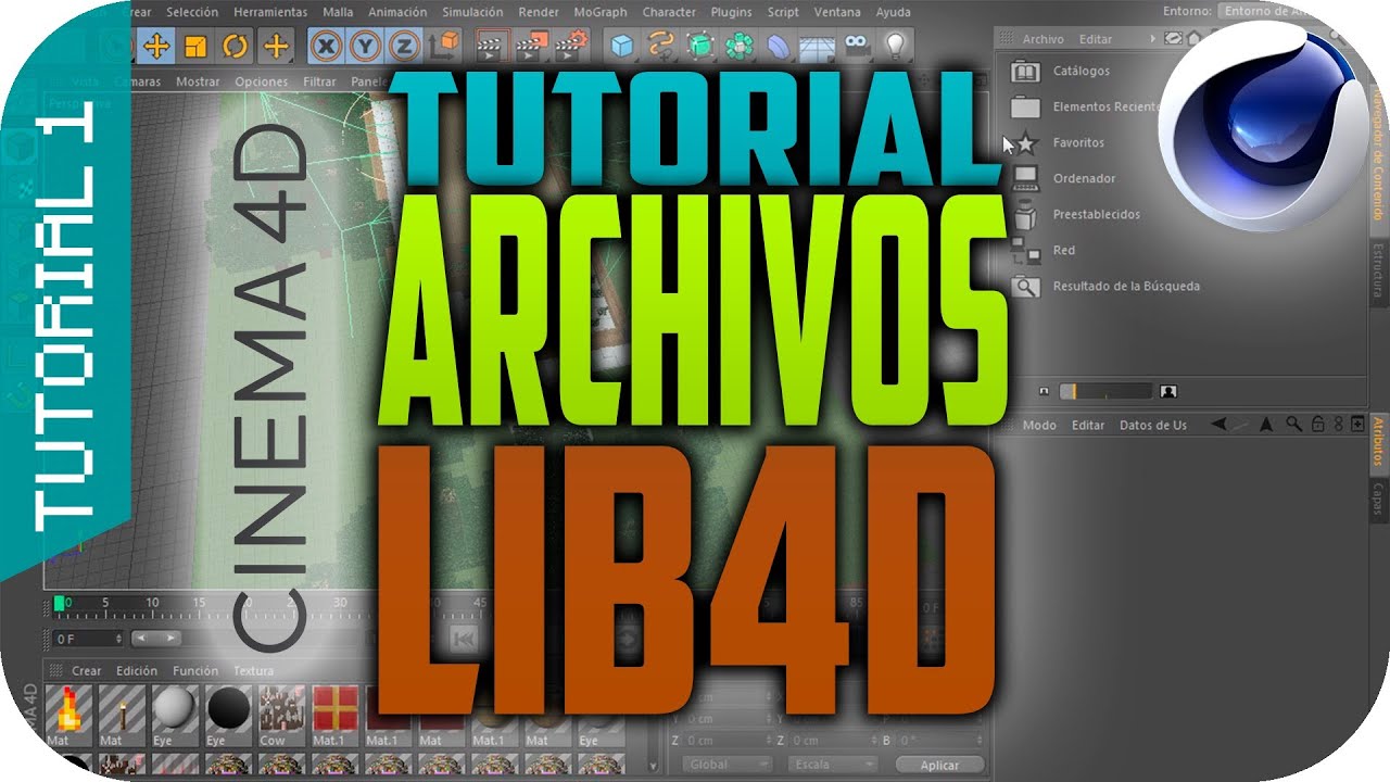 Tutorial Cinema 4D | Archivos Lib4D | El mejor modo de guardar un ...