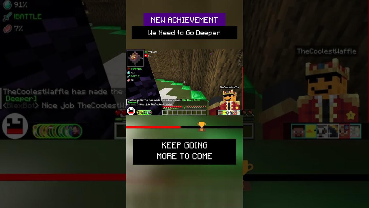🏆 TheCoolestWaffle made the advancement We Need to Go Deeper