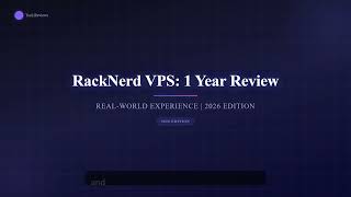 RackNerd VPS Honest Review 2026 - 1 Year Real-World Tested Experience Vps Experience