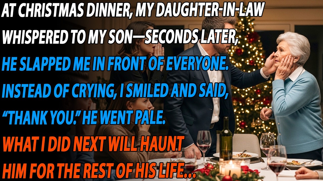 😳 He Slapped Me in Front of Everyone at Christmas—So I Smiled 😌🎄