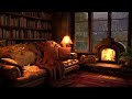 Thunderstorm &amp; Warm Fireplace | Rain Sounds for Deep Sleep, Study, and Relaxation