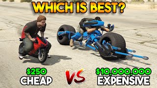GTA 5 ONLINE : CHEAP VS EXPENSIVE MILITARY BIKE (WHICH IS BEST?)