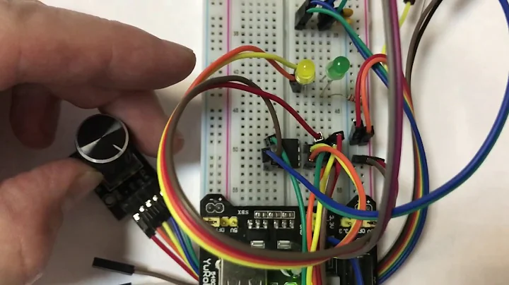 Attiny85 with encoder EC11 with switch.