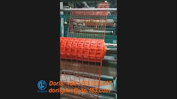 plastic net machine for rigid barrier mesh-Dingyuan machinery
