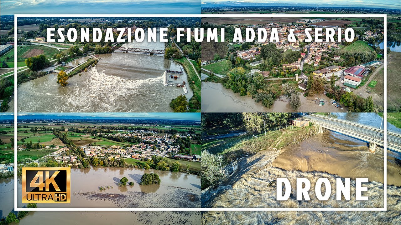 Esondazione Adda e Serio 3 - 4 Novembre 2023 - DRONE