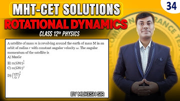 A satellite of mass m is revolving around the earth of mass M in an orbit of | PGMN Solutions