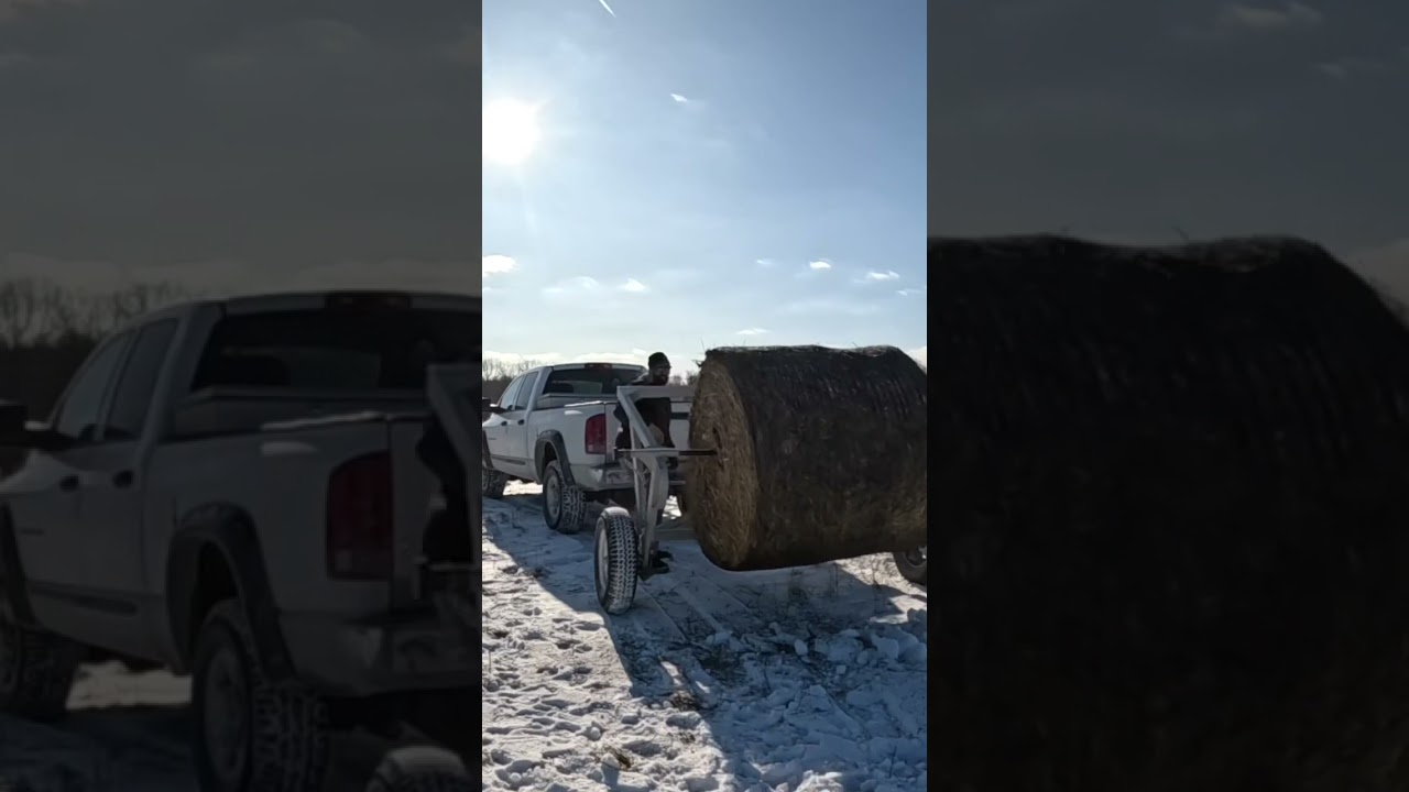 Rocking through Winter with Bale Unroller 