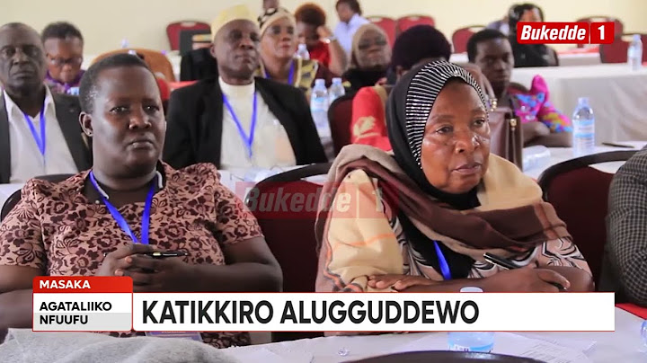 Agataliikonfuufu  KATIKKIRO YEKOKKODDE EMBEERA YO BWAVU EVUDDEKO OKUJOOGA ABAGANDA