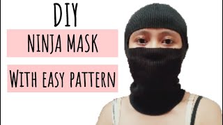 HOW TO MAKE NINJA MASK || WITH PATTERN