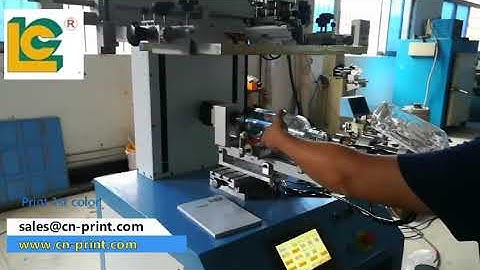 PLC screen printer with sensor  for bottles LC-PA-400ES