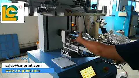 PLC screen printer with sensor  for bottles LC-PA-400ES