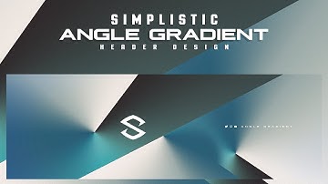 PS Tutorial: Simplistic Angle Gradient Clean Banner Design