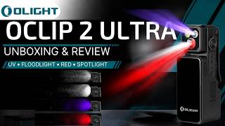 Oclip 2 Ultra Clip Flashlight | UV, Floodlight, Red & Spotlight - Unboxing and review