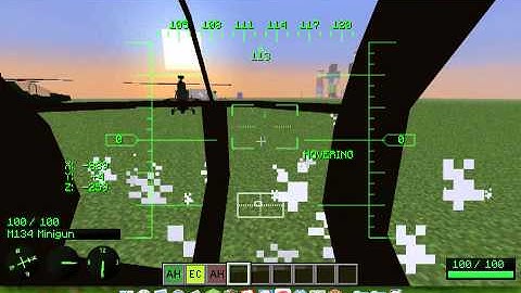 Minecraft mod showcase: MC helicopter mod