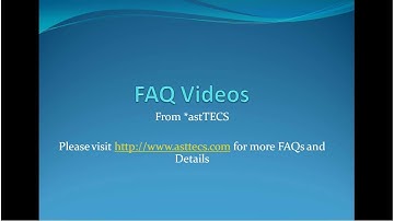 Bind Socket error:FAQ Videos by astTECS - ast002