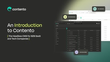 Introduction to Contento - the Modern Headless 100% Focused on Websites