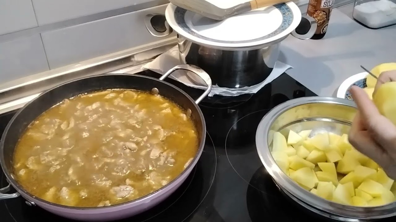 solomillo en salsa de coca cola y patatas Alioli