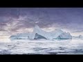 Arctic iceberg ambience 4k  relaxing iceberg and ice floe sounds