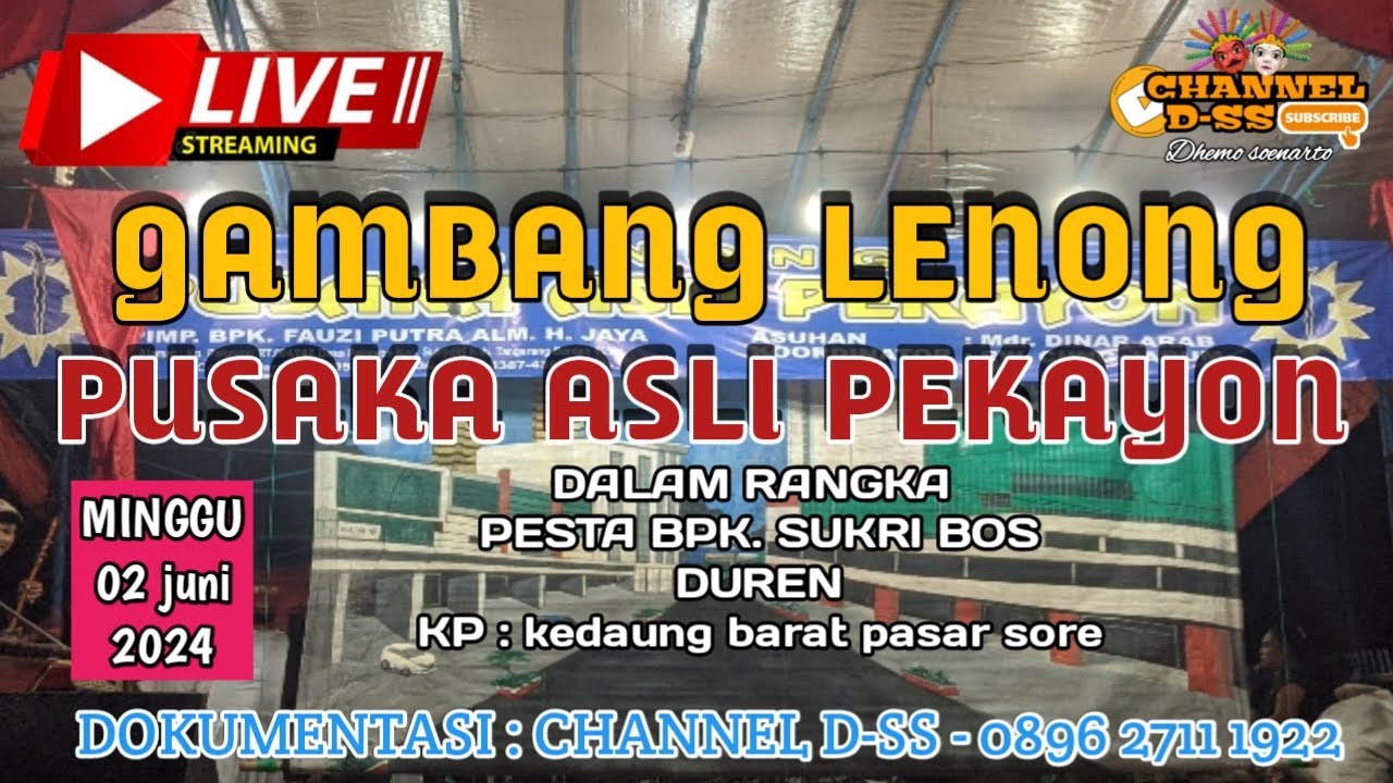 LIVE GAMBANG LENONG PUSAKA ASLI PEKAYON || KP.KEDAUNG PASAR SORE DESA.KEDAUNG BARAT SEPATAN TIMUR
