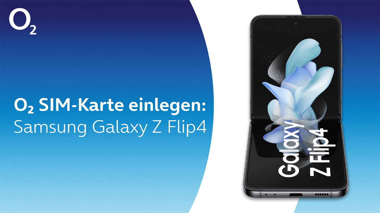Galaxy Z Flip 3 Speicherkarte Einlegen o2 SIM-Karte einlegen - Samsung Galaxy Z Flip4 - YouTube