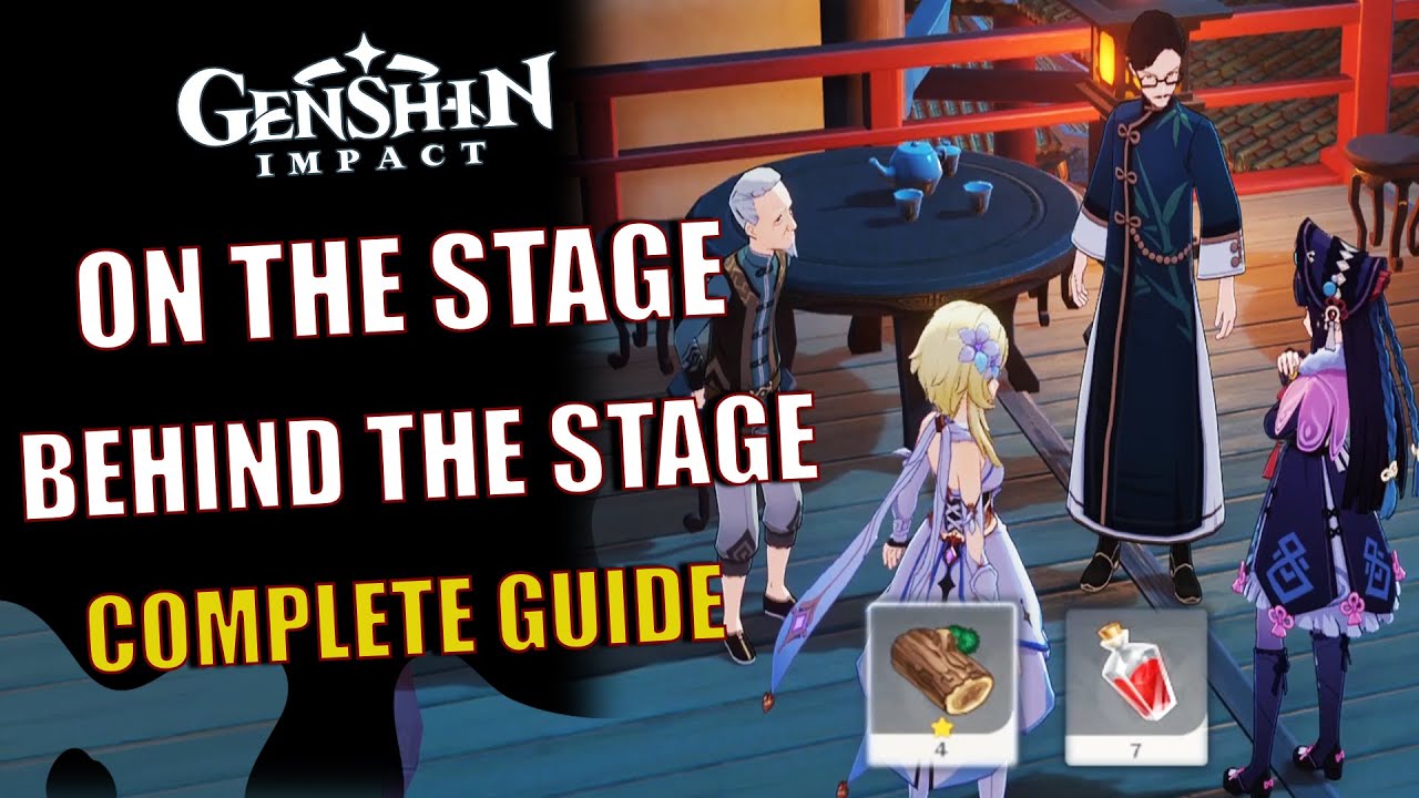 Genshin Impact On the stage Behind the stage Quest Complete