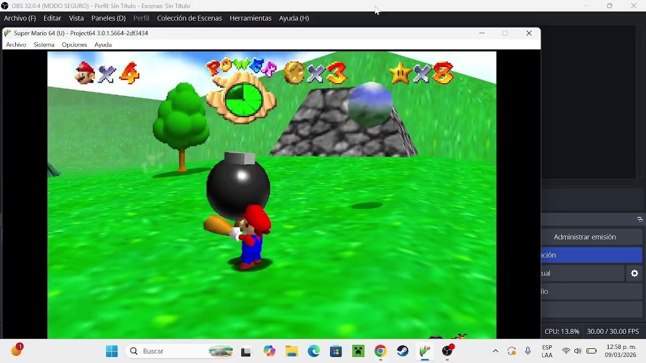 Como hacer bomb clip para speedruns de sm64 [sin usamune]