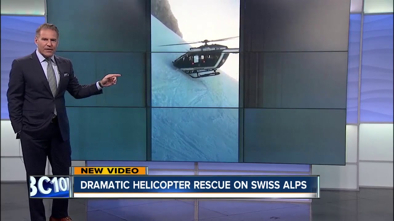 Daring helicopter rescue caught on camera - YouTube