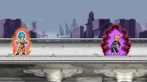 SSF2 Mod Battle: Goku SSJ Blue kaioken X10 Vs Goku Black Rose