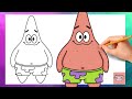 How To Draw Patrick Star from Spongebob Squarepants | Easy Drawing Tutorial