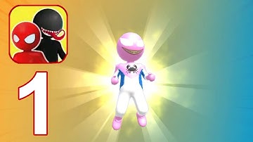 Stick Hero: Comic Superhero - Gameplay Walkthrough Level 1 to 6 Part 1 ( Android,iOS )