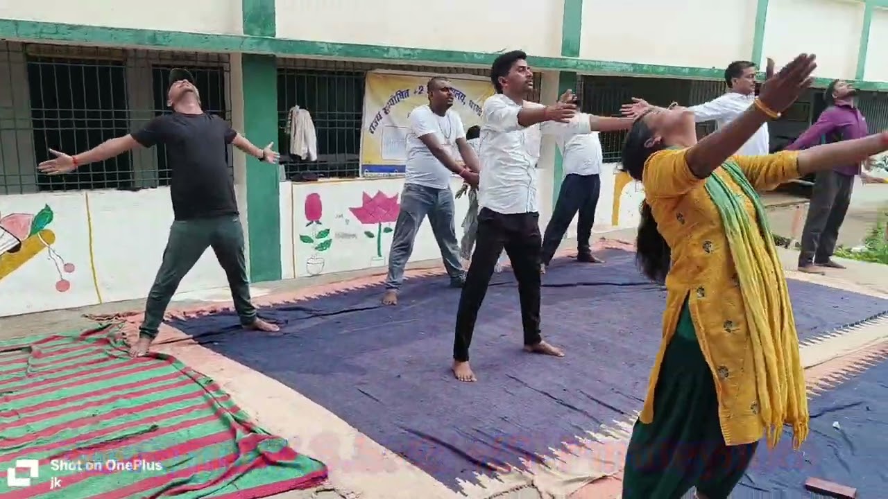 11 वीं अन्तर्राष्ट्रीय योग दिवस S.S.+2 High School Pandeypura 