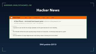 A Dark Room - minimalist text-based game
