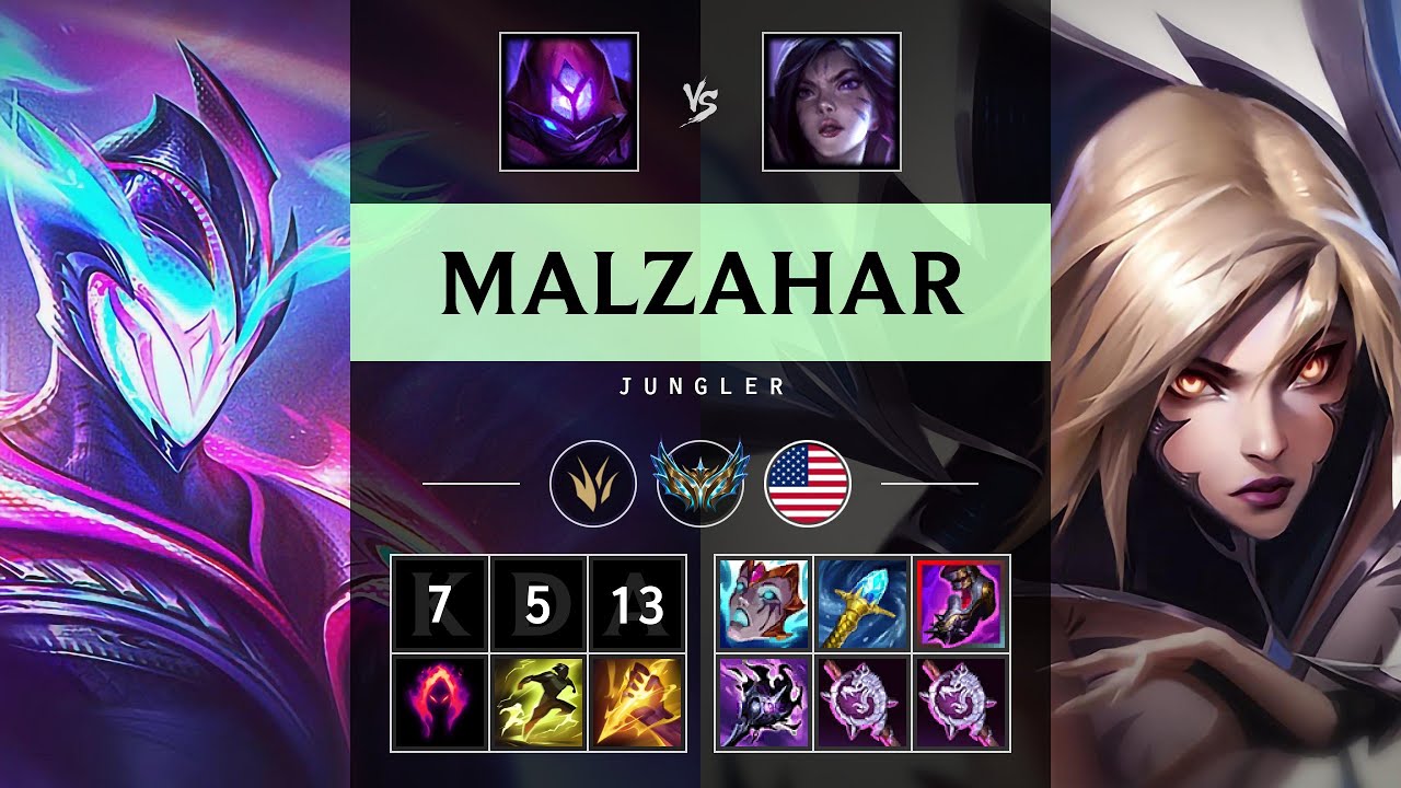 Malzahar Jungle vs Kai'Sa - NA Challenger Patch 25.16