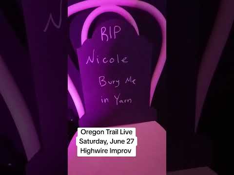 Oregon Trail Live - not everyone reaches the end of the trail #oregontrail #fypシ #improv #comedy
